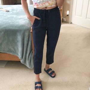 UO Silence + Noise Navy Trackpants XS